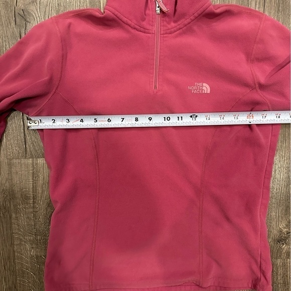 The North Face Jacket S Pink Fleece 1/4 Zip Mock Neck Lightweight Womens Rose - Picture 13 of 13